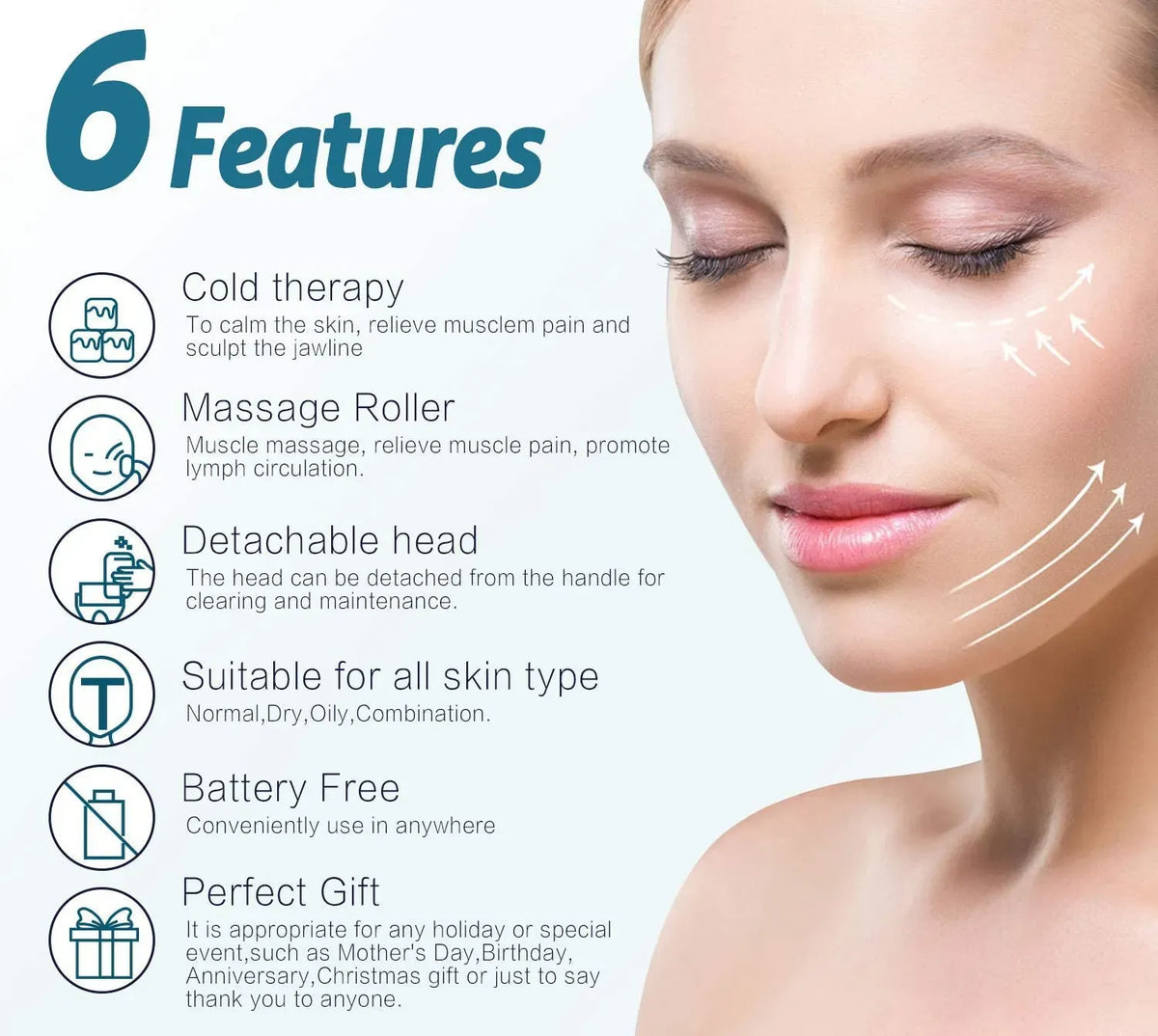 5-in-1 Ice Roller for Face and Body