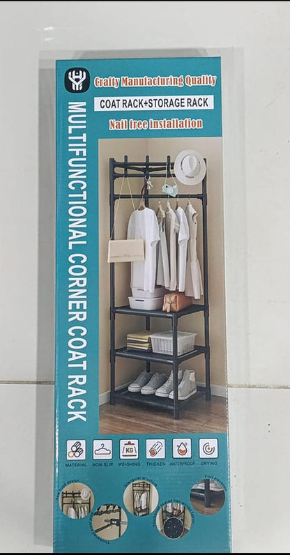 Heavy Duty Garment Rack with Storage Shelves